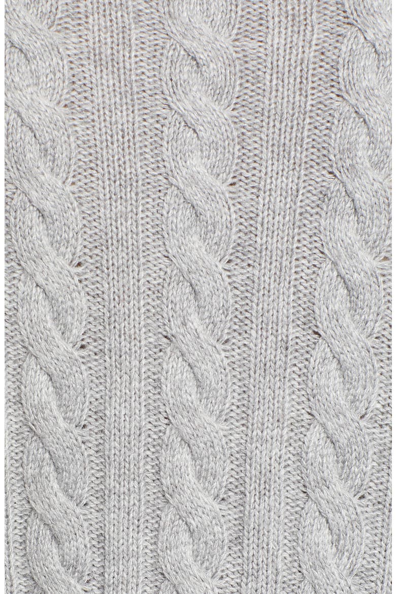 x Atlantic-Pacific Cable Sweater, Alternate, color, GREY HEATHER