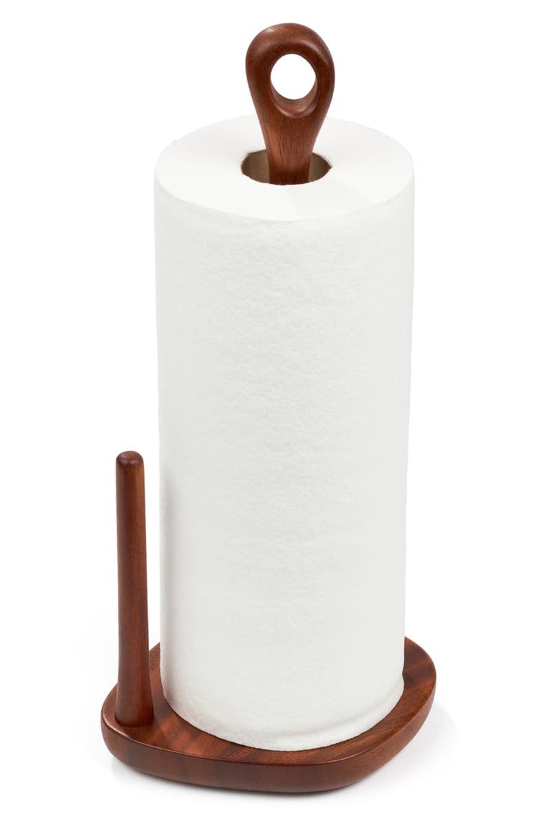 Nambé Portables Acacia Wood Paper Towel Holder, Alternate, color, 