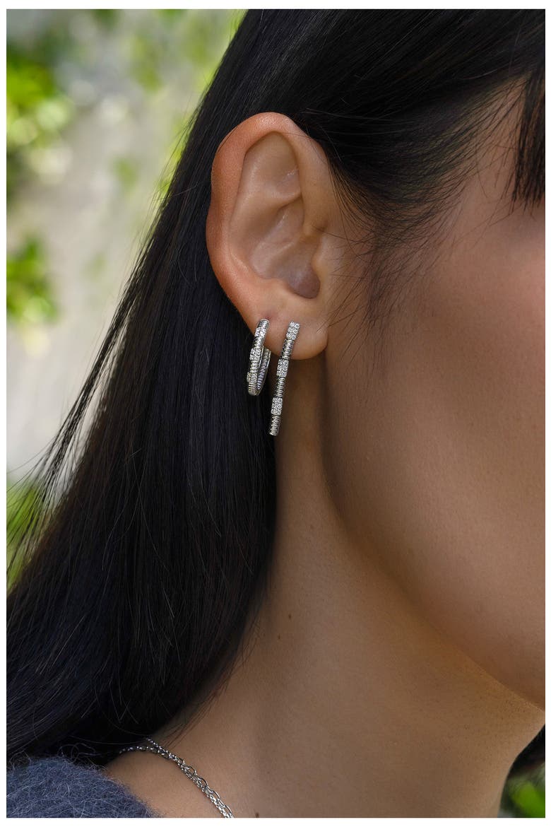 Cleo Diamond Linear Earrings (Nordstrom Exclusive), Alternate, color, 18K WHITE GOLD