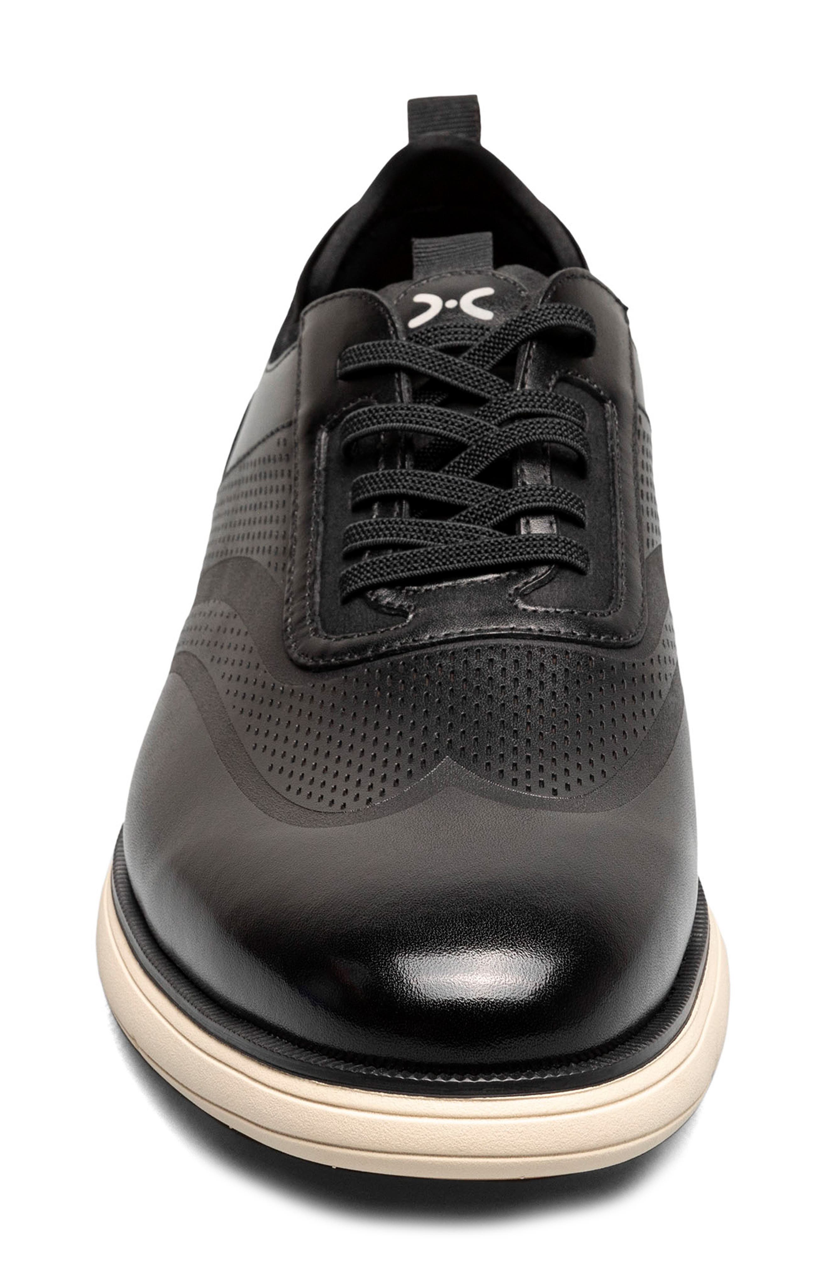Stacy Adams Edgewood Wingtip Sneaker, Alternate, color, Black