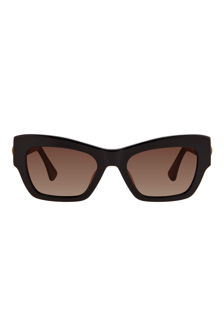 53mm Sunglasses, Main, color, BLACK/ BROWN SF PZ