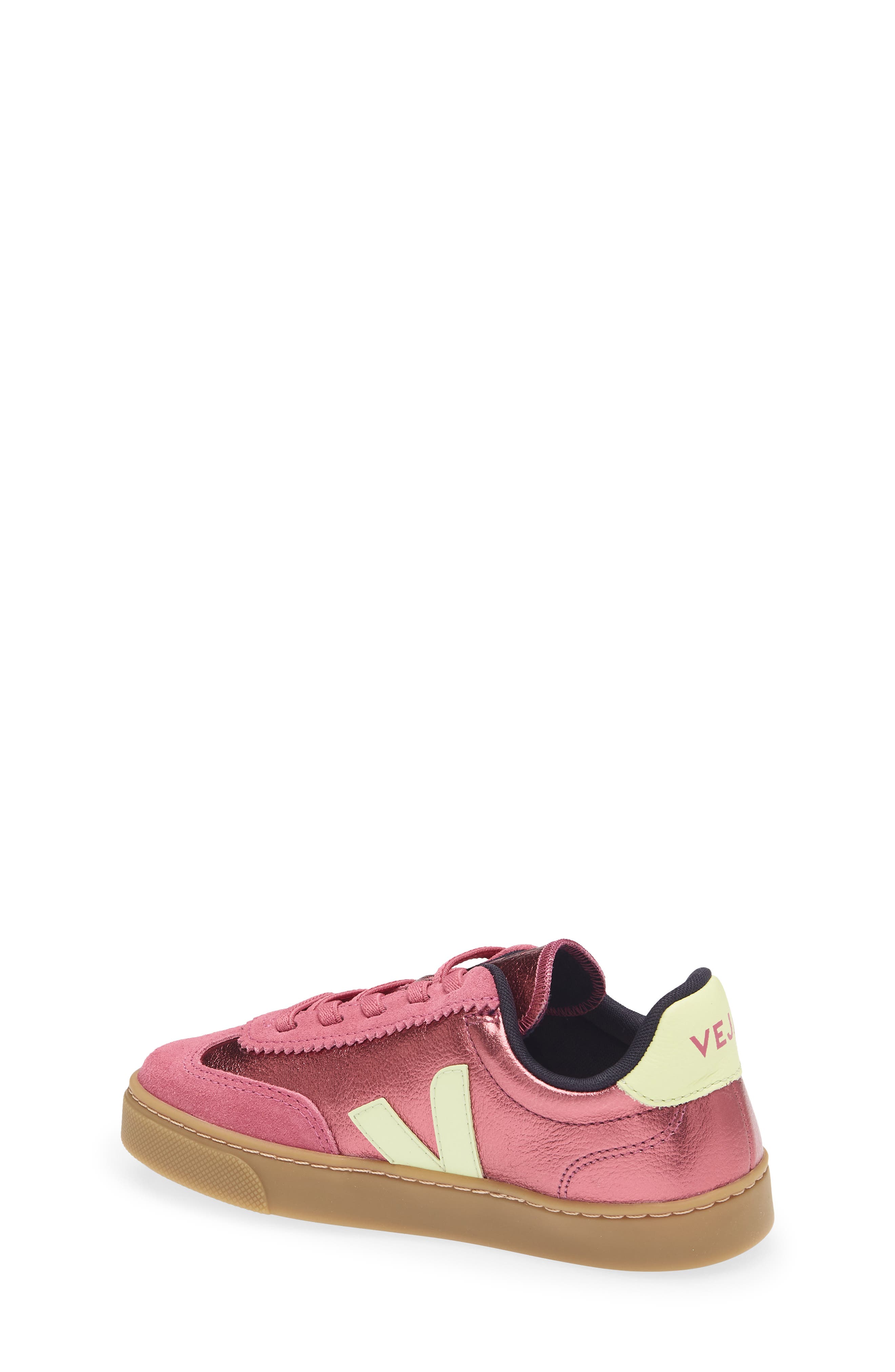 Kids' Small Volley Sneaker, Alternate, color, AZALEA LIMO