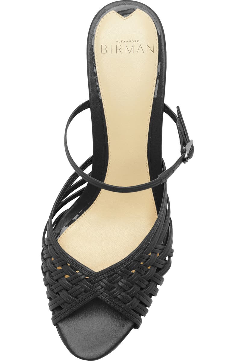 Alexandre Birman Lilian Woven Wedge Slide Sandal, Alternate, color, Black