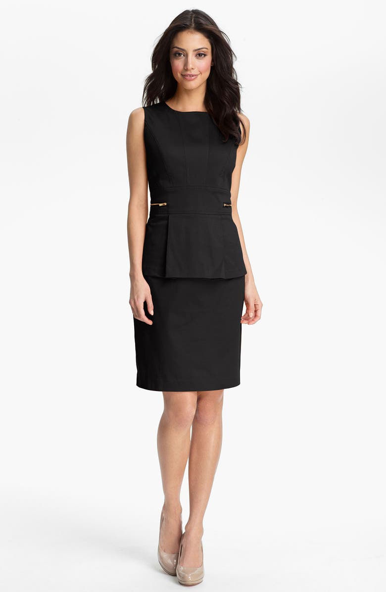Calvin Klein Embellished Peplum Dress, Main, color, 