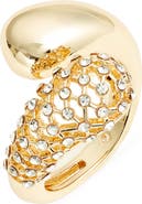 Open Edit Stone Cage Bypass Ring