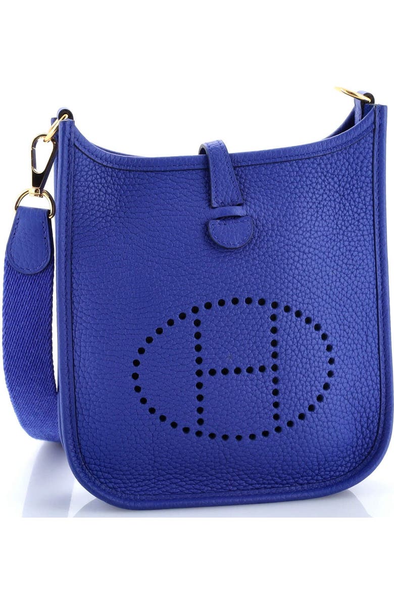 Pre-Owned Hermes Evelyne Bag Gen III Clemence TPM, Alternate, color, Bleu Royal