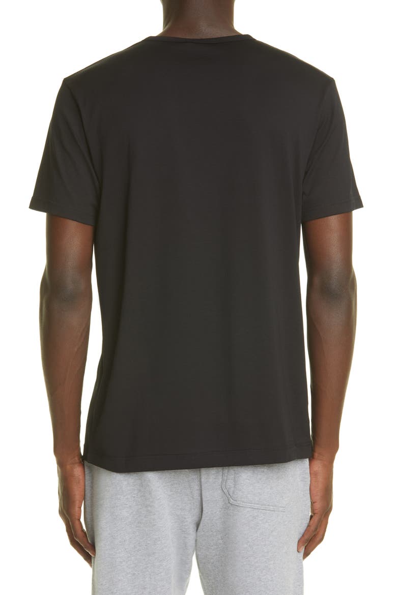 Crewneck T-Shirt, Alternate, color, BLACK
