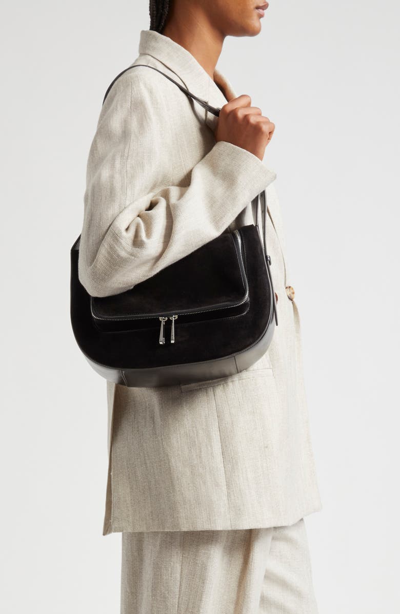 Anya Hindmarch Vere Leather Shoulder Bag, Alternate, color,