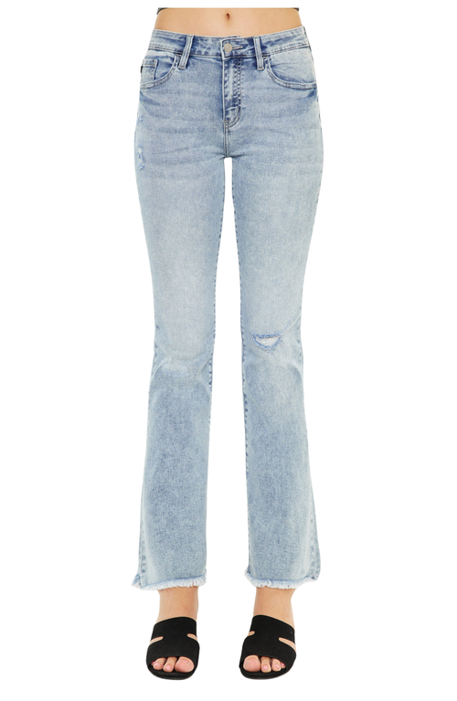 Official Kancan Usa Claire High Rise Bootcut Jeans In Light Wash
