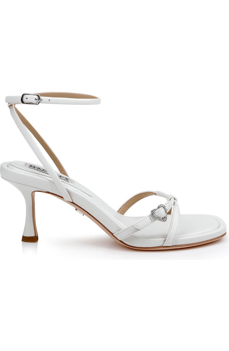 Badgley Mischka Collection Brynna Ankle Strap Sandal, Alternate, color, White Leather