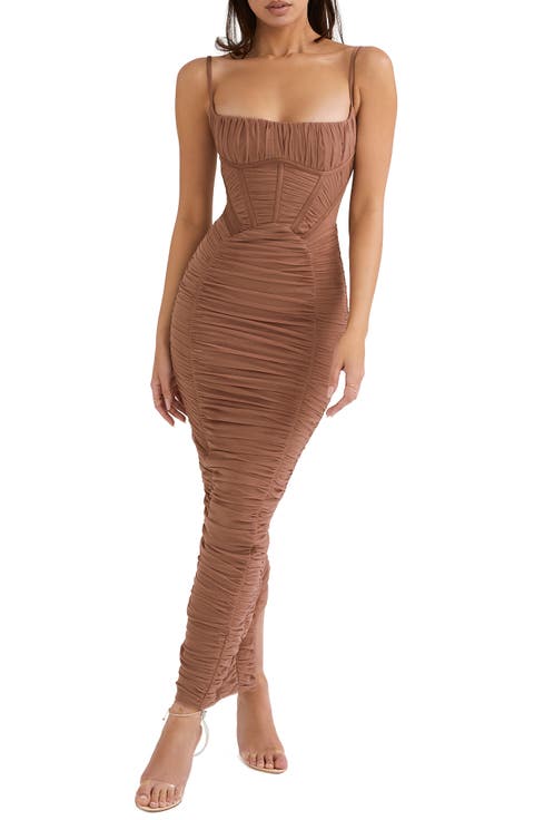 Lilian Sleeveless Corset Body-Con Dress