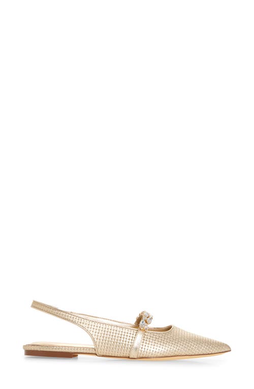 Lilly Pulitzer Tamara Slingback Shoe In Gold Metallic