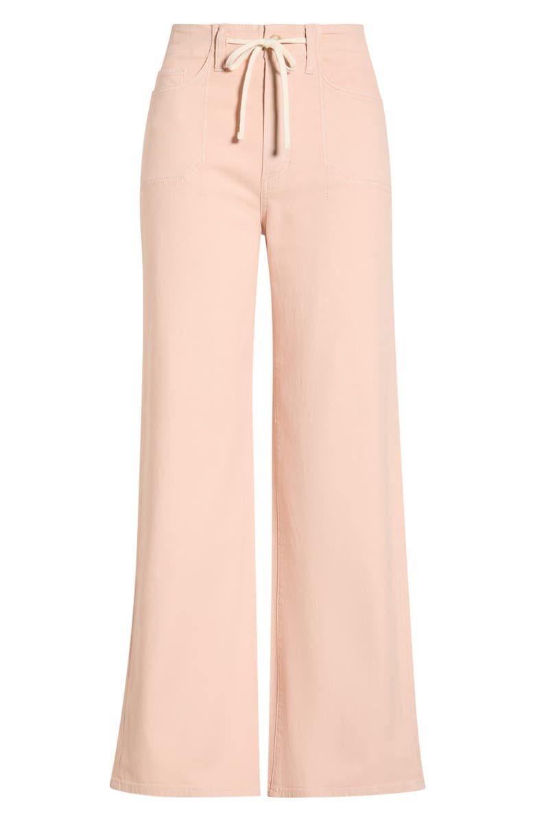 PAIGE Ari Drawstring High Waist Wide Leg Pants, Main, color, Vintage Peach
