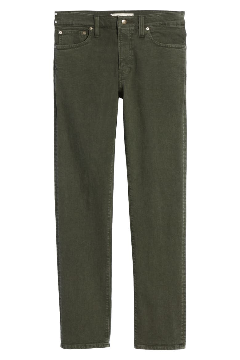 Garment Dyed Slim Everyday Flex Jeans, Alternate, color, TENT GREEN