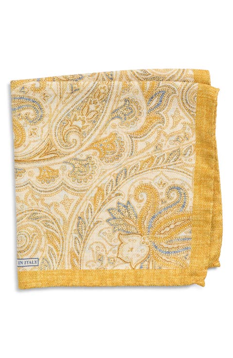 Paisley Silk Pocket Square