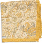 Nordstrom Paisley Silk Pocket Square