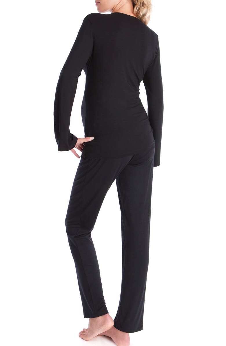 Seraphine Crossover Maternity/Nursing Pajamas, Alternate, color, 