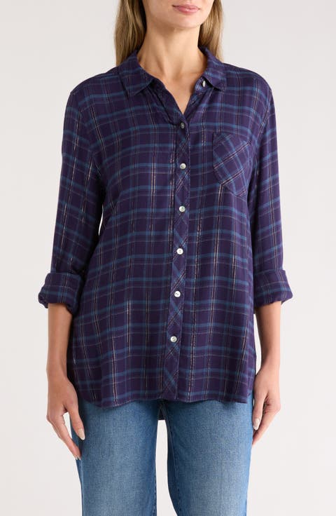 Golden Sands Long Sleeve Flannel Shirt