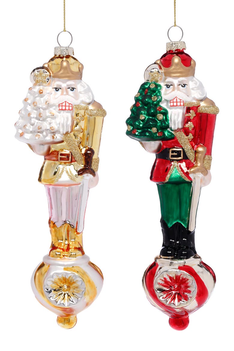 Festive Nutcracker Ornament, Box of 6, Main, color, Red