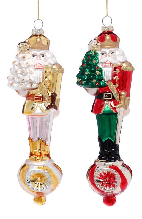 Festive Nutcracker Ornament, Box of 6