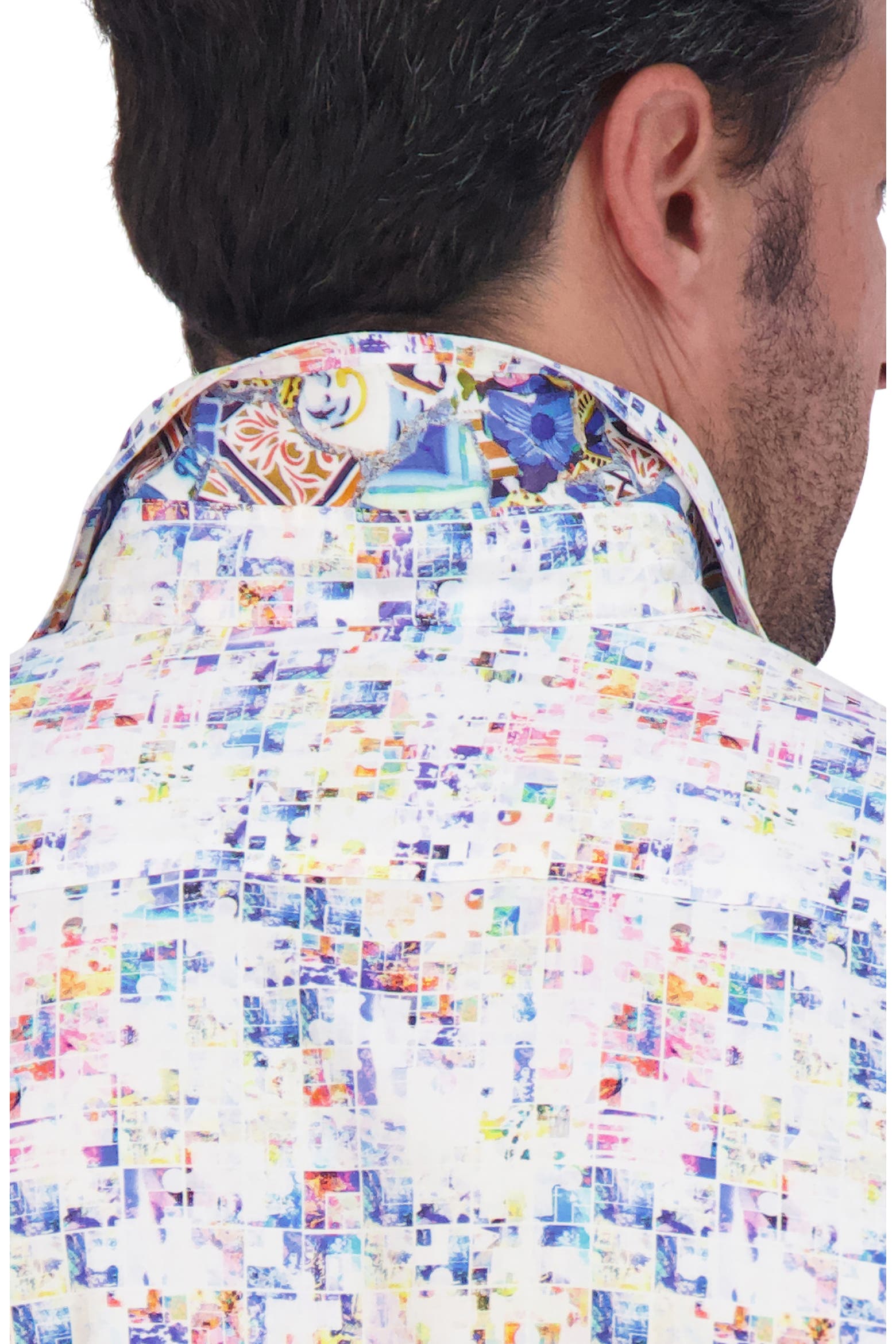 Box Print Cotton Button-Up Shirt (Men) | Nordstromrack