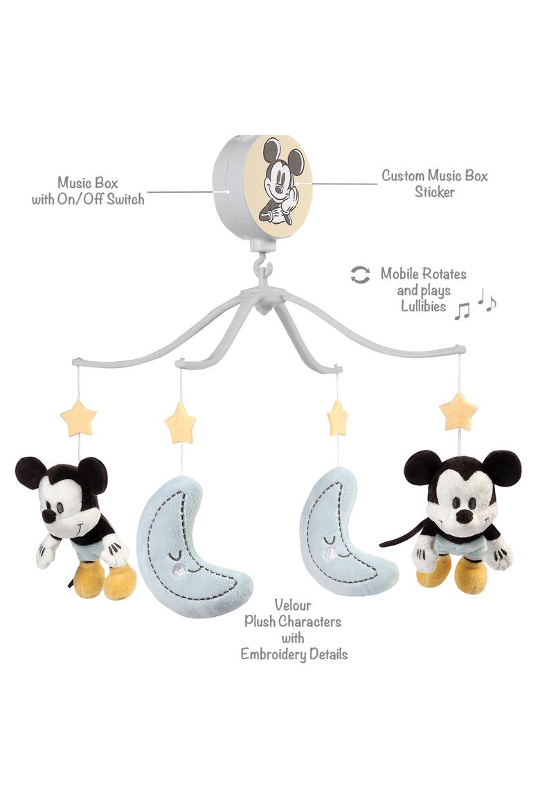 Disney Baby Moonlight Mickey Mouse Musical Baby Crib Mobile Soother, Alternate, color, Multicolor