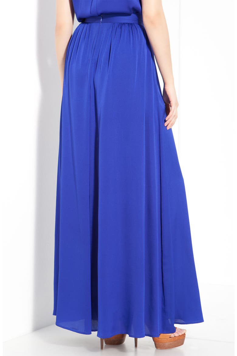 'Venessa' Silk Maxi Skirt, Alternate, color, ROYAL BLUE