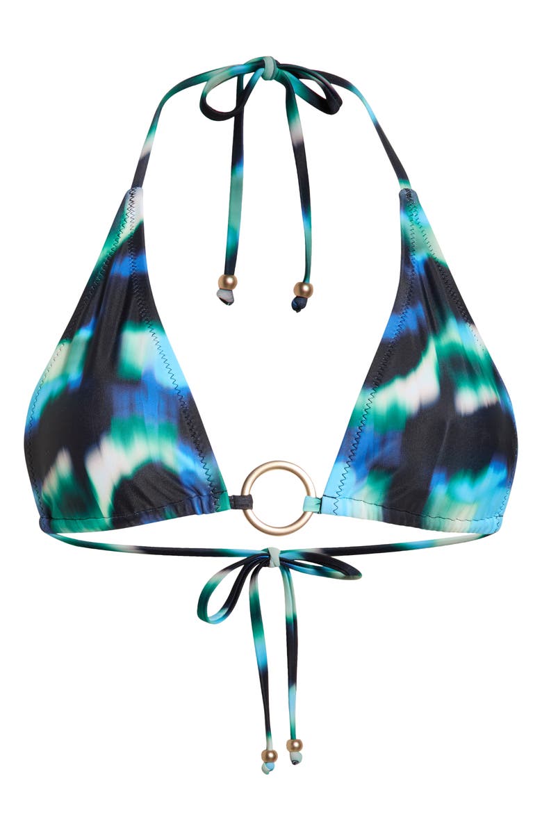 Kulani Kinis Ring Halter Bikini Top, Alternate, color, Ocean Mischief