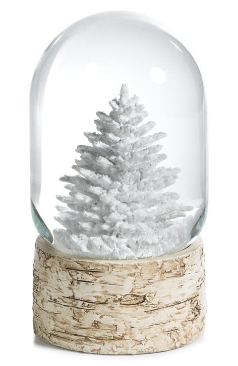White Tree Snow Globe
