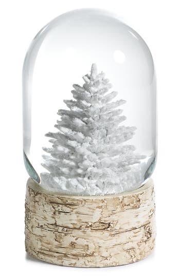 Zodax White Tree Snow Globe In Multi