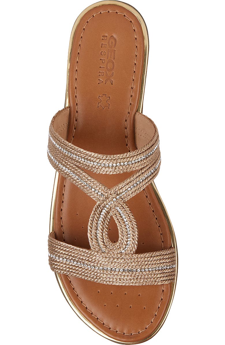 Geox Sozy Plus Embellished Slide Sandal, Alternate, color,