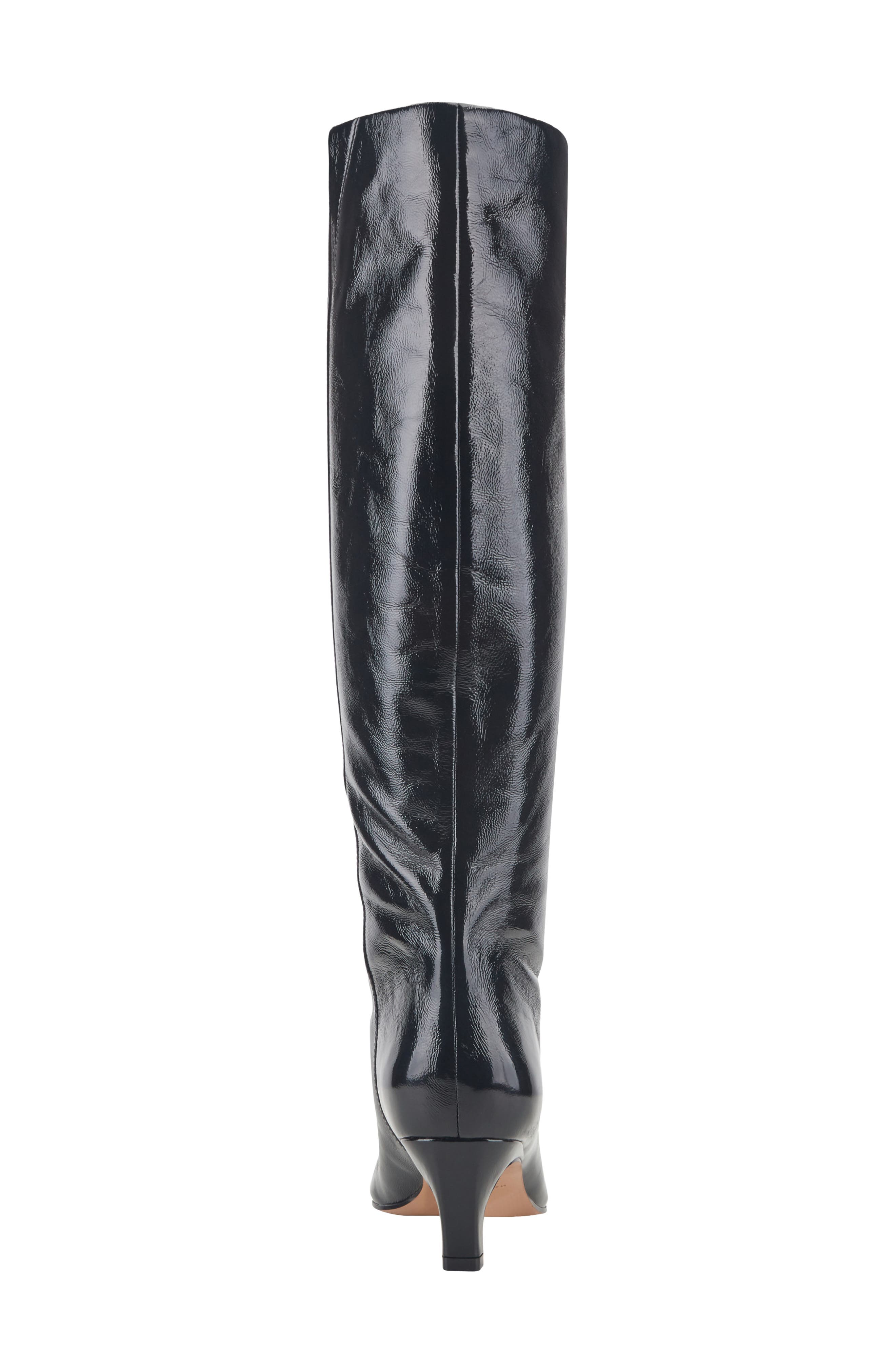 Erynn Knee High Kitten Heel Boot, Alternate, color, BLACK LEATHER