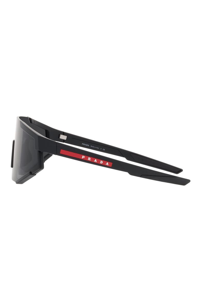 39mm Shield Sunglasses, Alternate, color, BLACK RUBBER/DARK GREY