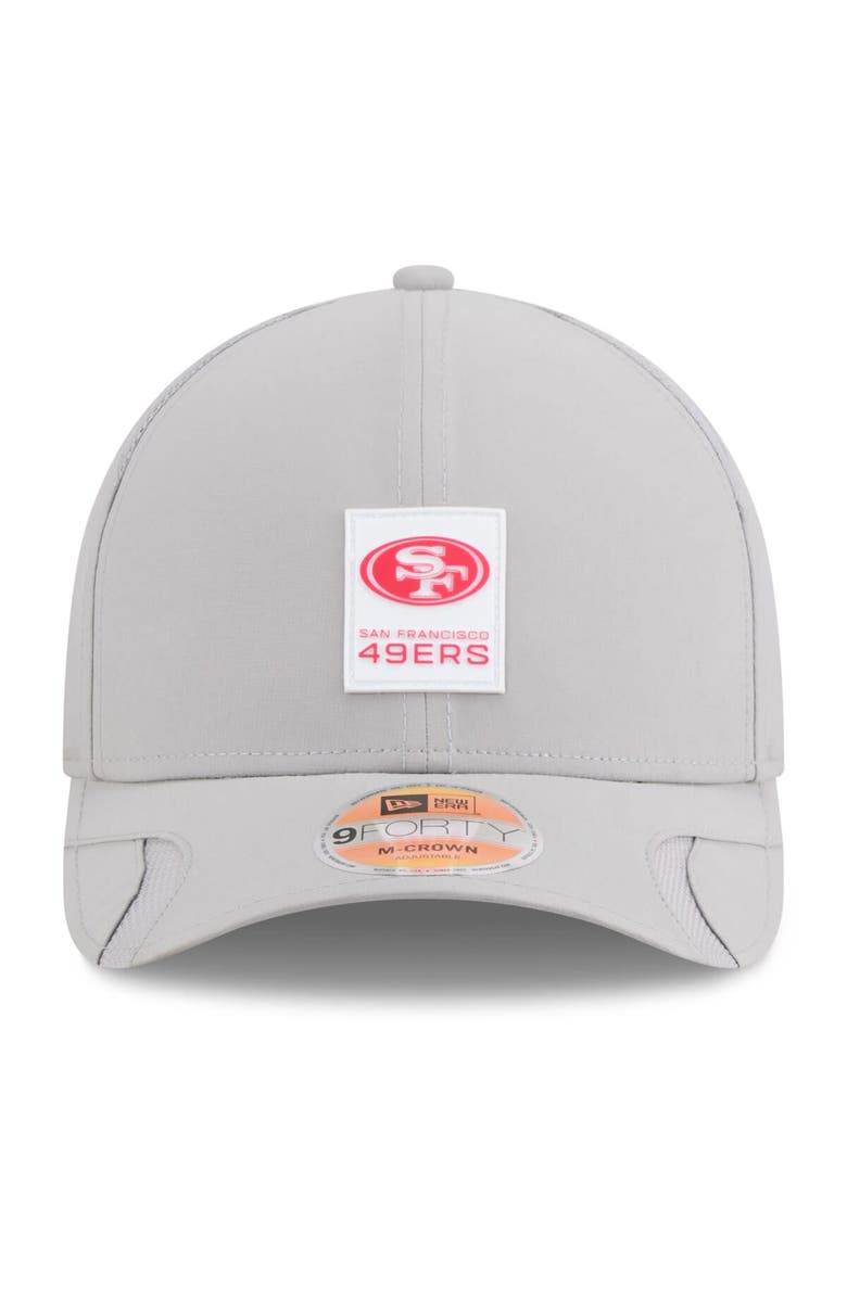 New Era Men's New Era Gray San Francisco 49ers 2025 Sideline M-Crown 9FORTY Adjustable Hat, Alternate, color, Gray