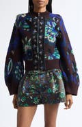 Sacai Floral Print Satin Shorts