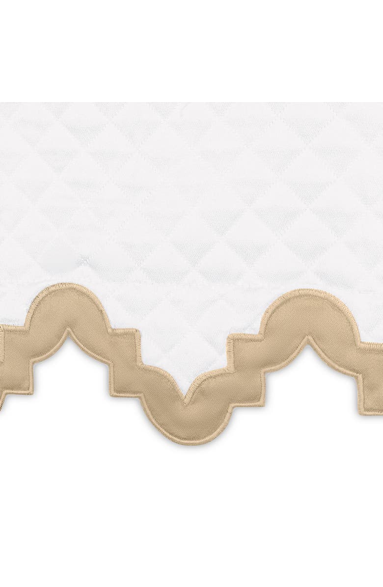 Matouk Aziza Matelassé Sham, Alternate, color, Champagne