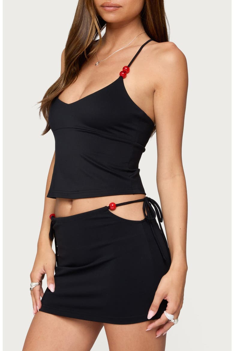 Maree Beaded Camisole, Alternate, color, BLACK