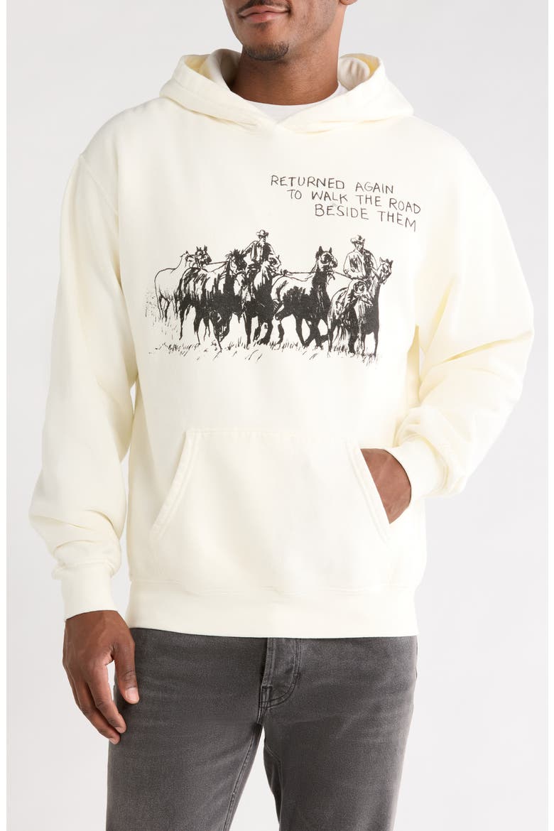 Return Again Graphic Hoodie, Main, color, BONE