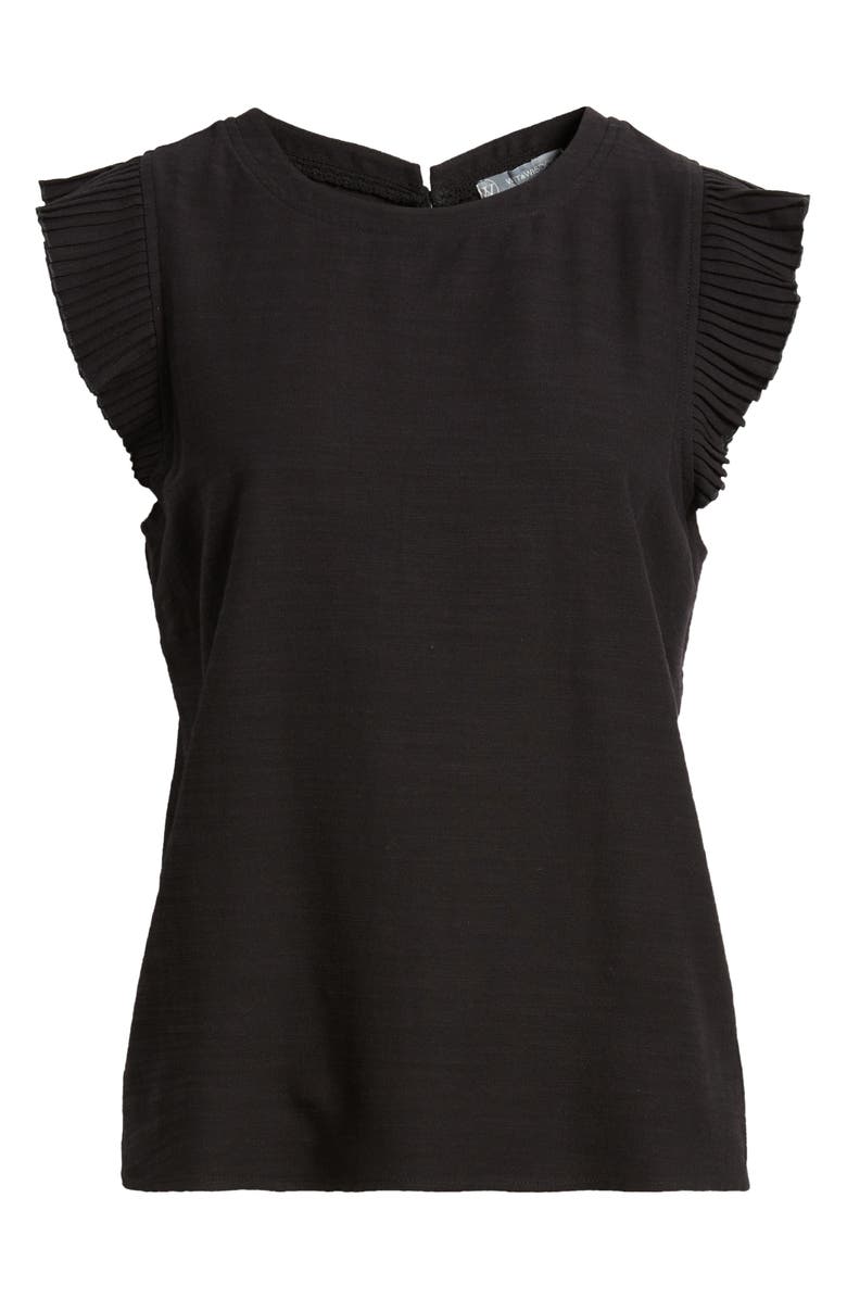 Wit & Wisdom Pleated Cap Sleeve Top, Alternate, color, 