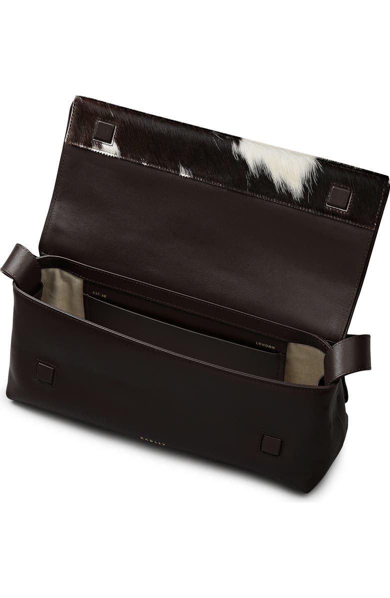 Radley The Annabel - Cow Hide Medium Flapover Shoulder Bag, Alternate, color, Dark Oak