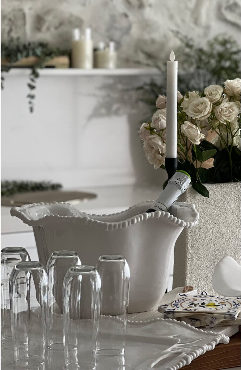 BEATRIZ BALL Collection Vida Alegria Ice Bucket, Alternate, color, White