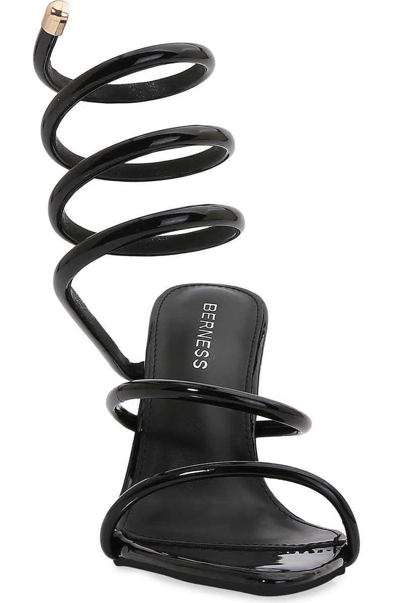 BERNESS Ankle Wrap Sandal, Alternate, color, Black