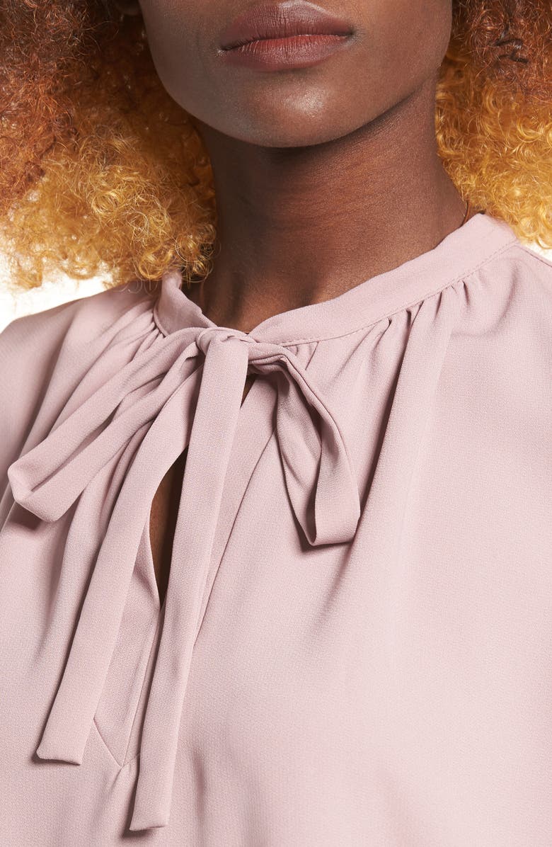 Leith Tie Neck Blouse, Alternate, color,