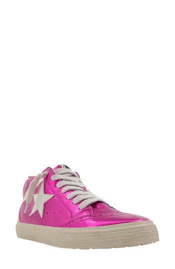 Shushop Paulina Low Top Sneaker In Bright Pink