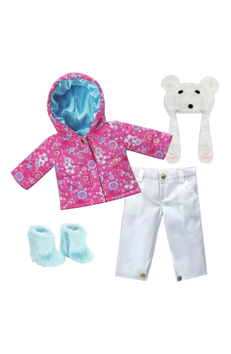 Teamson Kids Sophia's 4-Piece Winter Doll Outfit Set, Alternate, color, 