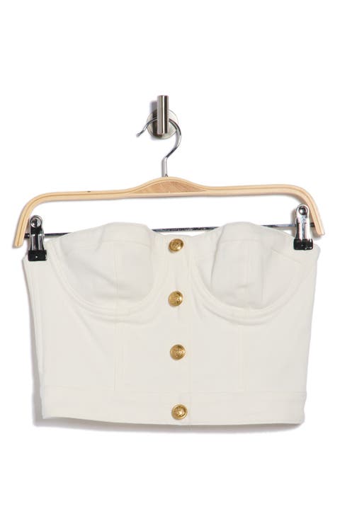 Hensley Button Front Bustier