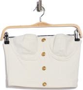 Alice + Olivia Hensley Button Front Bustier