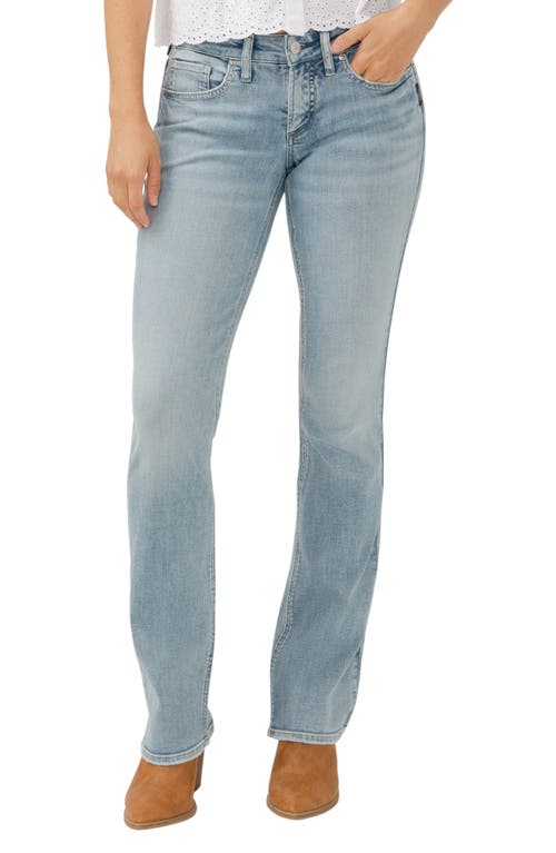 Shop Silver Jeans Co. Britt Curvy Low Rise Slim Bootcut Jeans In Indigo