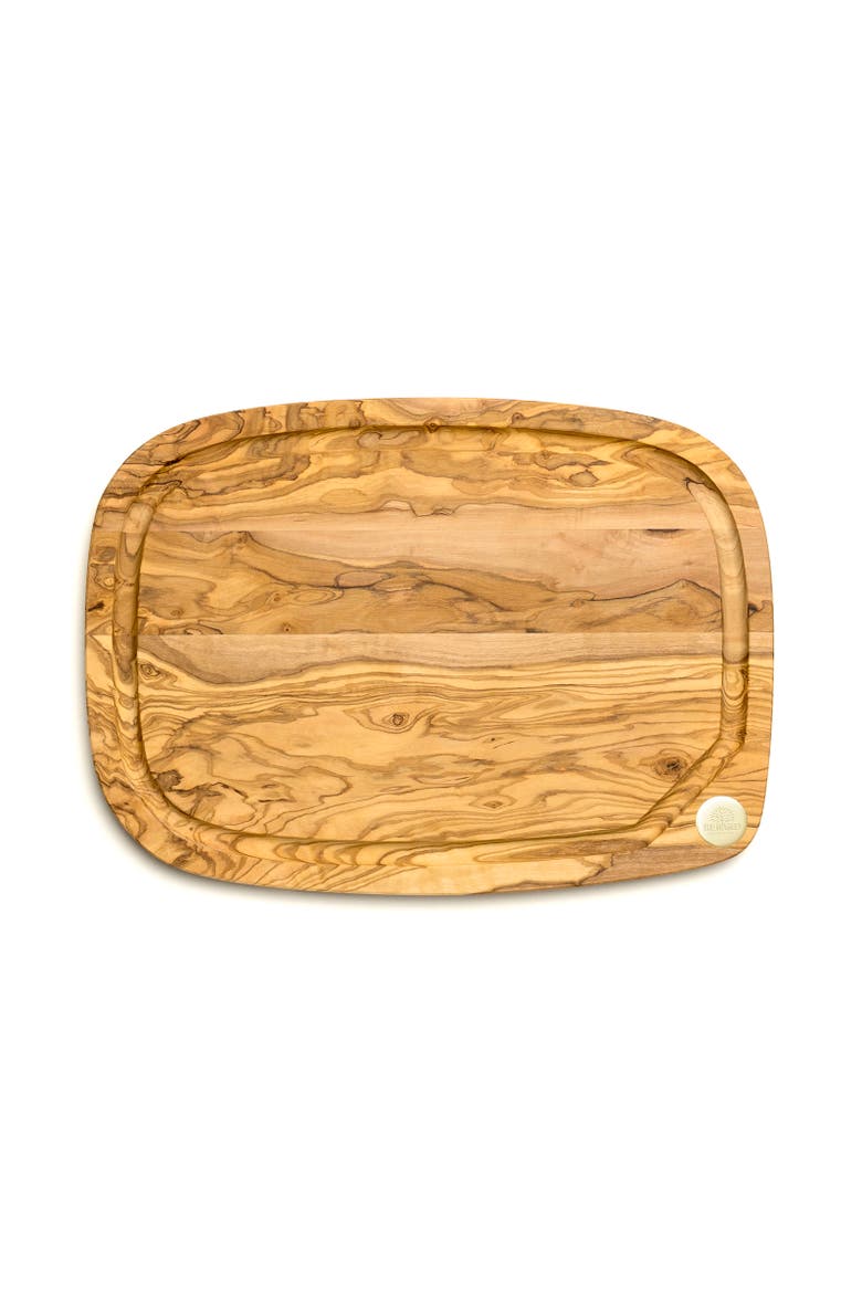 Nerro Olivewood Chopping Board, 13 x 9.45 x 0.71 Inch, Alternate, color, Brown
