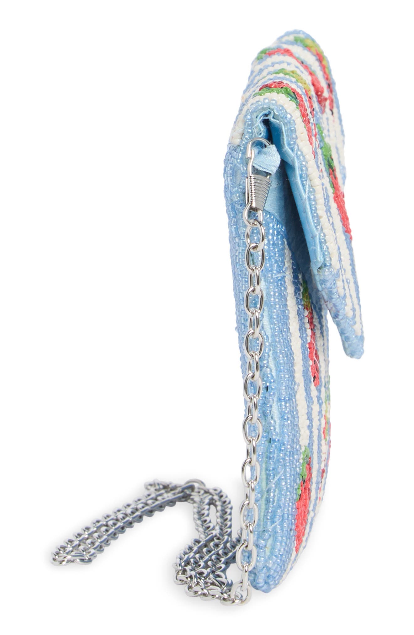 Collection XIIX Beaded Strawberry Envelope Clutch, Alternate, color, Blue Multi